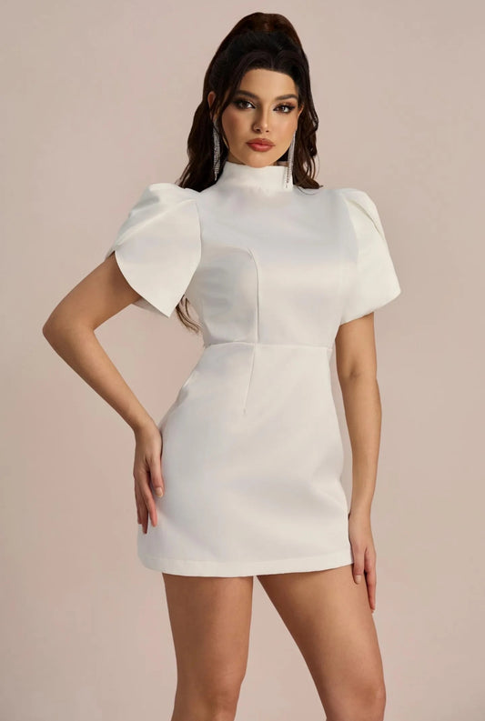 Lyraea - Elegant Sleeves Mini Dress