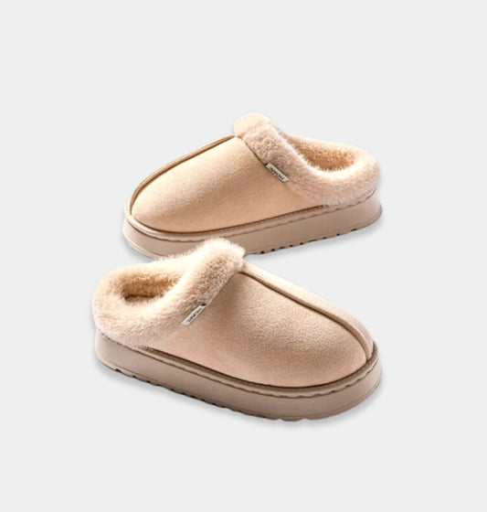 Eva Fluffy Shoes - Beige