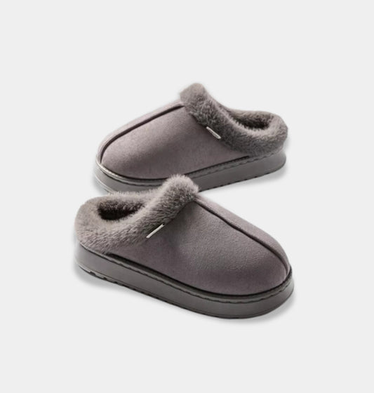 Eva Fluffy Shoes - Gray